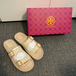 Tory burch two band birkenstock sandal